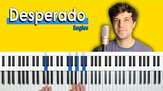 How To Play "Desperado" by Eagles [ACCURATE Piano Tutorial/Chords for Singing]