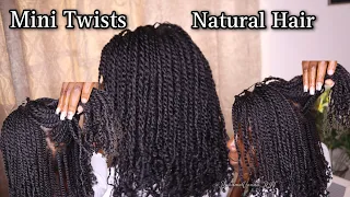 Install MINI TWISTS with me||Type 4 Natural Hair