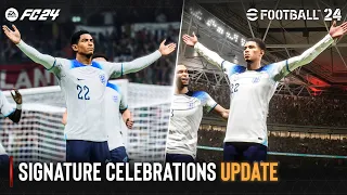 EA SPORTS FC 24 vs eFootball 2024 | Signature Celebration Comparison Update