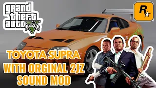 How to install Supra MK4 and its Iconic Engine Sound to GTA V! 🚗🔊 🔧🎮|| Hindi 🔥🔥