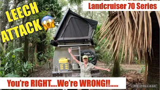 Rainforest Camping- ATTACKED BY LEECHES!! LANDCRUISER 70 SERIES- Travel Australia (92)