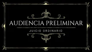 SIMULACION DE AUDIENCIA-AUDIENCIA PRELIMINAR-JUICIO ORDINARIO