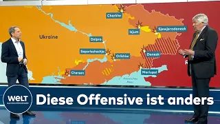 DONBASS-OFFENSIVE: Militärexperte Kather - "Bin erstaunt über die Breite der Front" | WELT Analyse