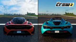 The Crew 2 | McLaren 765LT 2020 vs. McLaren 720S Spider 2019 Performance and Sound Comparison