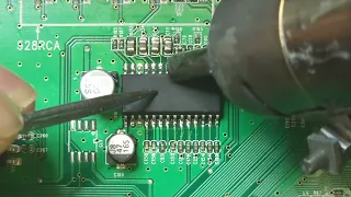 How to replace SMD MCU and SO208 with hot air.