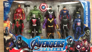 6 Minutes Satisfying With Unboxing Superhero Avengers Set 10 Pieces | ASMR | Ironman, Hulk Only $50