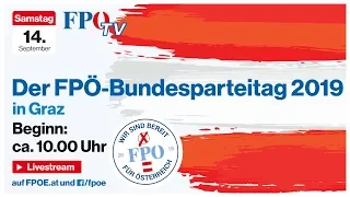 Komplettaufzeichnung: Der FPÖ-Bundesparteitag 2019 in Graz (Die wichtigsten Reden!)