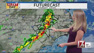 Storm Alert Day Wednesday night into Thursday for central NC