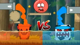 Happy Glass Halloween Ball vs Soccer Boss in Red Ball 4 EPISODE 2 PERFECT 'DEEP FOREST'