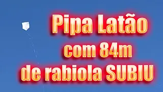 Pipa Latão com 84m de rabiola SUBIU pro RELO na Água Santa