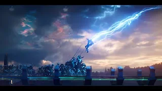 Thor: Ragnarok Bridge Battle, but with AC/DC's Thunderstruck