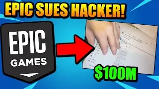 Fortnite SUES 14 YR OLD HACKER For $100,000,000