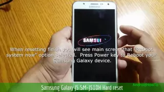 Samsung Galaxy J5 SM-J510H Hard reset