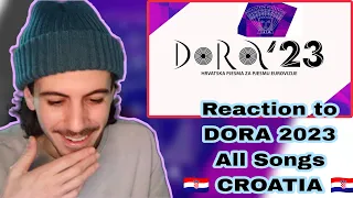 Eurovision 2023 Liverpool: 🇭🇷 DORA 2023 🇭🇷 REACT to All SONGS | National Final CROATIA