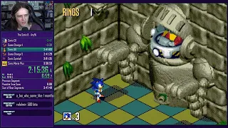 Sonic 3D Blast - Beat The game speedrun in 29:58 | Marathon style commentary