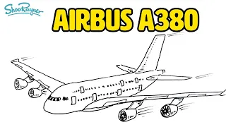 How to draw an Airbus A 380 - Spoken Tutorial