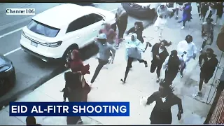 Video shows crowd running for their lives after gunfire rings out at Eid al-Fitr event