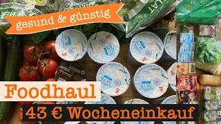 Gesund und günstig mit Cashback einkaufen 43 € | Food Haul mit Food Diary 1 Person