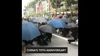 Fresh protests rock Hong Kong as China's 70th anniversary approaches