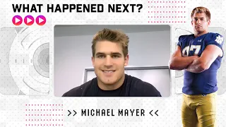 Notre Dame tight end Michael Mayer plays a game of "What Happened Next?" with these iconic CFB plays