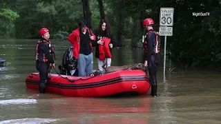 Water Rescue Operation of 2 People and 3 Dogs in Montgomery County