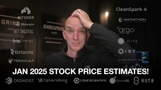 Bitcoin Miners Estimated Stock Price Targets For January 2025! With BTC Around $100k!