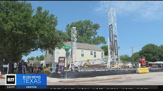 3D-printed home under construction in Fort Worth