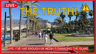 🔴LIVE: TENERIFE-WHAT’S THE TRUTH? £97 a Day? Tourists not welcome? UK MEDIA NONSENSE! 🥱