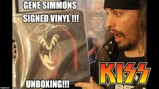 Kiss Gene Simmons Signed Solo Album Unboxing