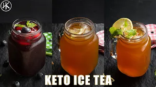 Keto Ice Tea | 3 Epic Flavours of this sugar free iced tea | But is it ICE TEA or ICED TEA?
