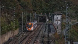 Un día de trenes por la Rampa de Pajares (10-10-2023) [4K]