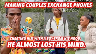 Making couples switching phones for 60sec 🥳( 🇿🇦SA EDITION )| new content |EPISODE 82 |