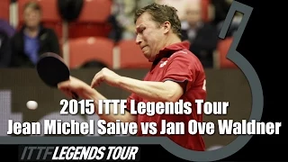 Legends Tour 2015 FULL MATCH: Jean Michel Saive vs  Jan Ove Waldner (1/2)