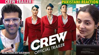 Pakistani Couple Reacts To Crew Trailer | Kareena Kapoor | Kriti Sanon | Tabu | Diljit D | Kapil S