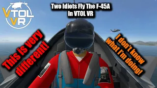 Two Idiots Try Flying The F-45A In VTOL VR