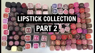 My Makeup Stash - 120+ Lipstick Collection + Swatches | Part 2