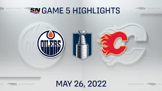 NHL Game 5 Highlights | Oilers vs. Flames - May 26, 2022