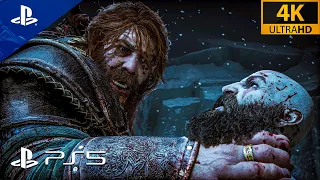 God of War Ragnarok Kratos Vs. Thor Boss Fight Exclusive Gameplay (4K 60FPS HDR)