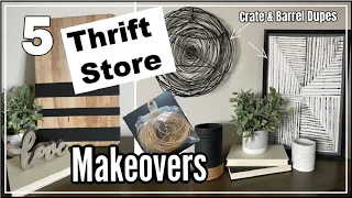 Trash To Treasure DIY / Thrift Flips / 5 Home Decor DIYs