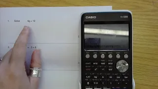 Casio fx-CG50 4  Solving Equations