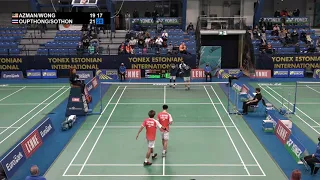 Match point - Azman / Wong vs Oupthong / Sothon - MD, SF – Estonian Intl. 2022