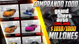 Tengo $ 1015 MILLONES, Hoy Compro todo gta online (autos, aviones, helicópteros, propiedades, ropa)