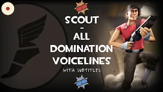 All Domination Voicelines with Subtitles | Scout | Team Fortress 2