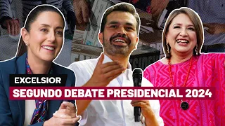 Segundo Debate Presidencial 2024: Claudia Sheinbaum, Xóchitl Gálvez, Jorge Álvarez Máynez | EN VIVO