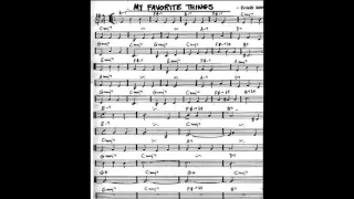 My Favorite Things Play along - Backing track (C  key score violin/guitar/piano)
