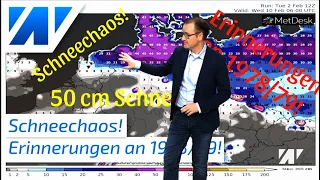 Schneekatastrophe im Nordosten: Gefährliche Wetterlage bahnt sich an. Heute Gewitter und Sturmböen.