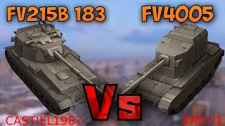 Сравнение  FV215b 183  против  FV4005 в  WOT Blitz.   Кто кого?