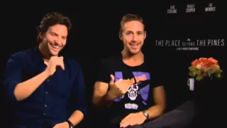 Ryan Gosling & Bradley Cooper Place Beyond The Pines Funny Interview (Spoilers)