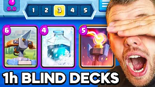 😱😵‍💫ICH BAUE 1 STUNDE LANG *BLIND* DECKS... (und bin entsetzt) | Clash Royale Deutsch