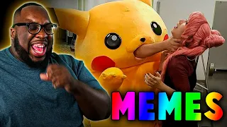 TRY NOT TO LAUGH! // MEMES that made Aaron Destroy the Mic!